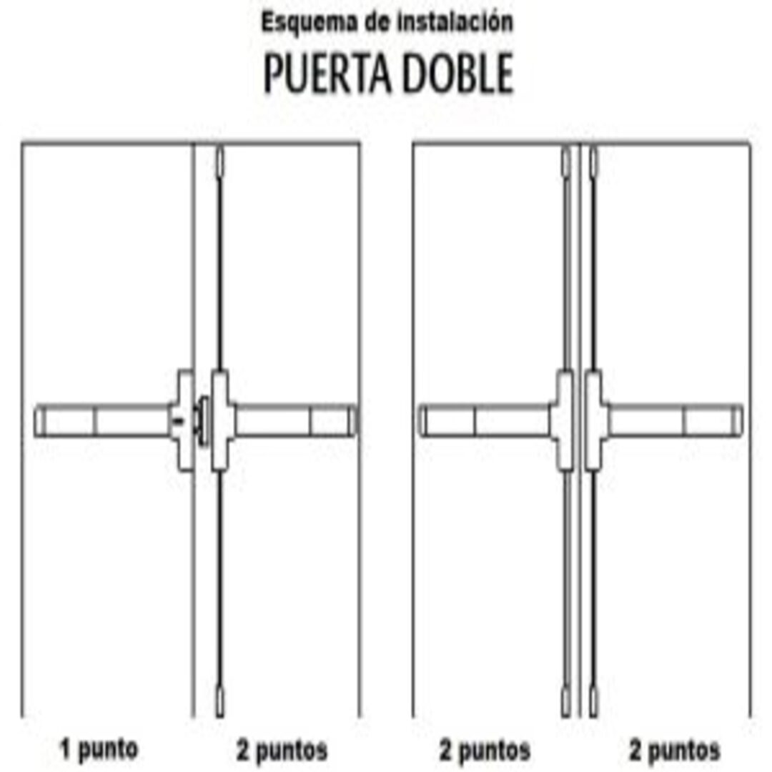 Barra Antipánico serie 300 - 2 Puntos F180