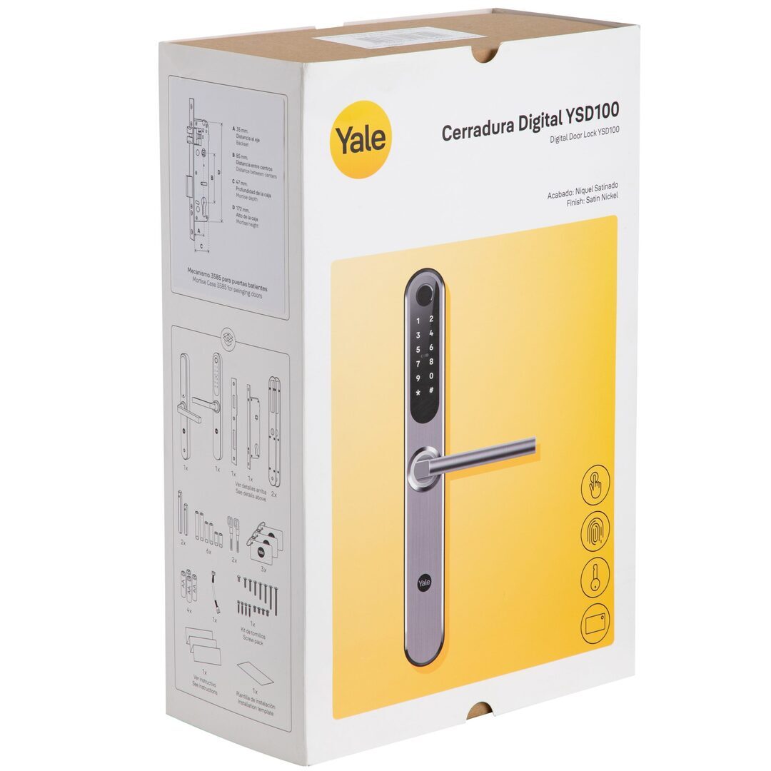 Smart Pack Cerradura Digital Inteligente YSD100 B35 Plateado