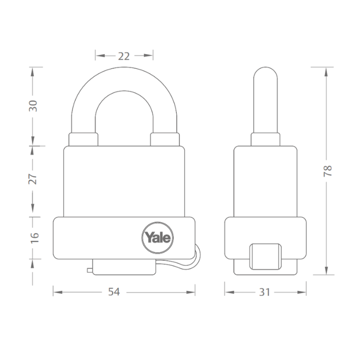 Candado Yale Y220 - 51mm